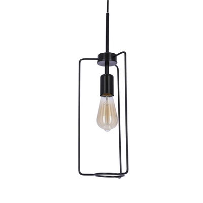 Lampa wisząca Cord metalowa czarna pojedyncza do salonu 1xE27 regulowana