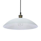 Dexter 2 Lampa Wisząca Miedziany 1X60W E27 Klosz Biały