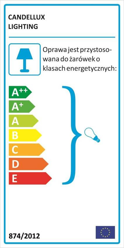 Plafon Circle okrągły szklany biały 30 cm E27 Candellux