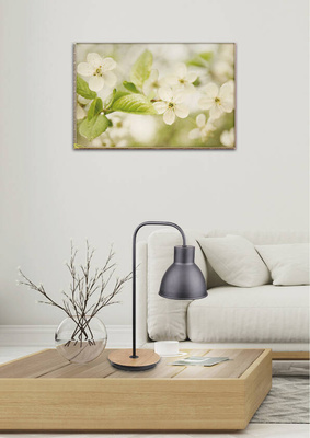 Lampka nocna Vario loftowa metalowa czarna na biurko E27 Candellux