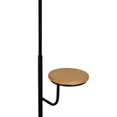 Lampa podłogowa Vanity z półką do salonu z kloszem E27 IP20