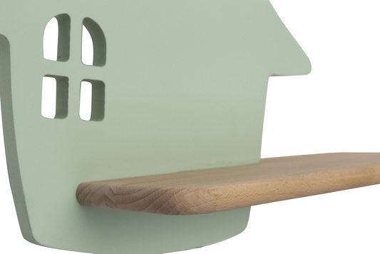Kinkiet IQ Kids House z półką LED do pokoju dziecięcego miętowy 5W 4000K