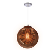 Lampa wisząca Club szklana kula do salonu 1-punktowa E27 nowoczesna