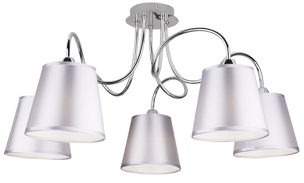 Lampa sufitowa Luk z abażurami 5-punktowa do salonu