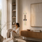 Lampa wisząca Kelly szklana złota pojedyncza LED 9,5W 2700K