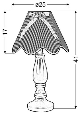Lampka nocna Lola ceramiczna różowa dla dzieci E14 klasyczna