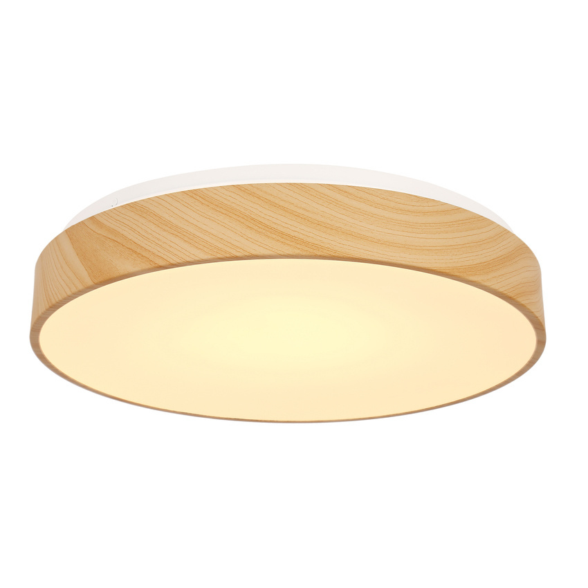 Plafon LED FIGARO okrągły do kuchni zmienna barwa światła 3000–6000K 38 cm brązowy na pilota