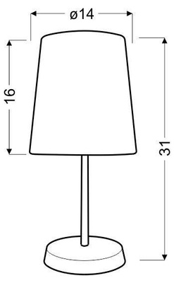 Lampka nocna Girl dziecięca z abażurem wielokolorowa 1xE14 Candellux
