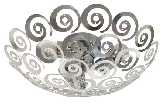 Plafon Volans1 srebrny okrągły 40 cm 3xE27 Candellux
