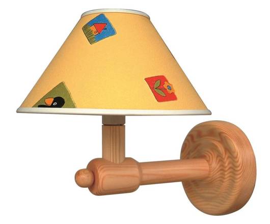 Lampa ścienna kinkiet 1X40W E14 drewno BAMBI 21-68562